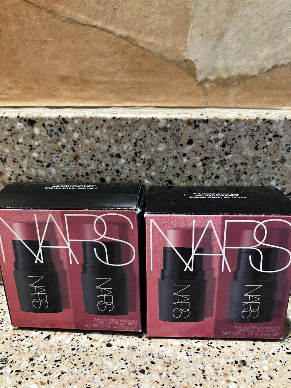 NARS 2 Sets of Multiple Mini Duo's!! NIB! Bad Habit / Orgasm Crave!!